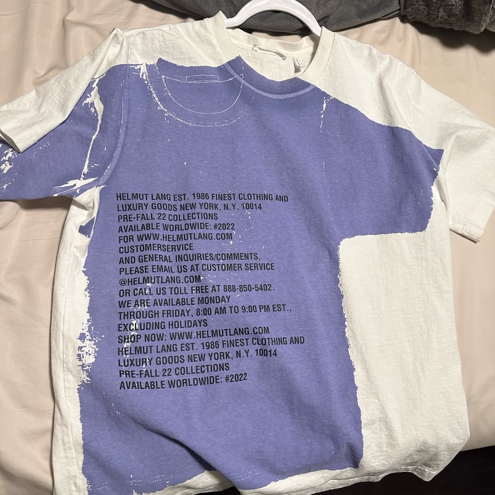 Helmet Lang Stencil Tee
